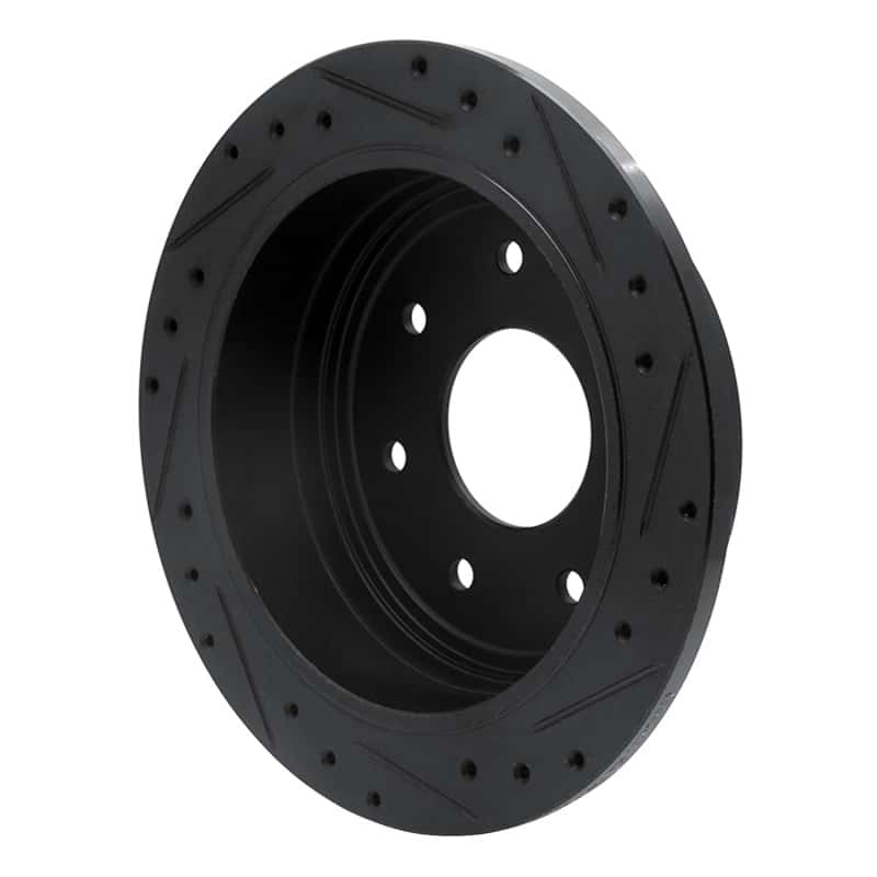 R1 Concepts — R1 97-04 Ford F-150 4WD Rear Left Drilled & Slotted Black Brake Rotor
R1 Brake Rotor Drill - view 4