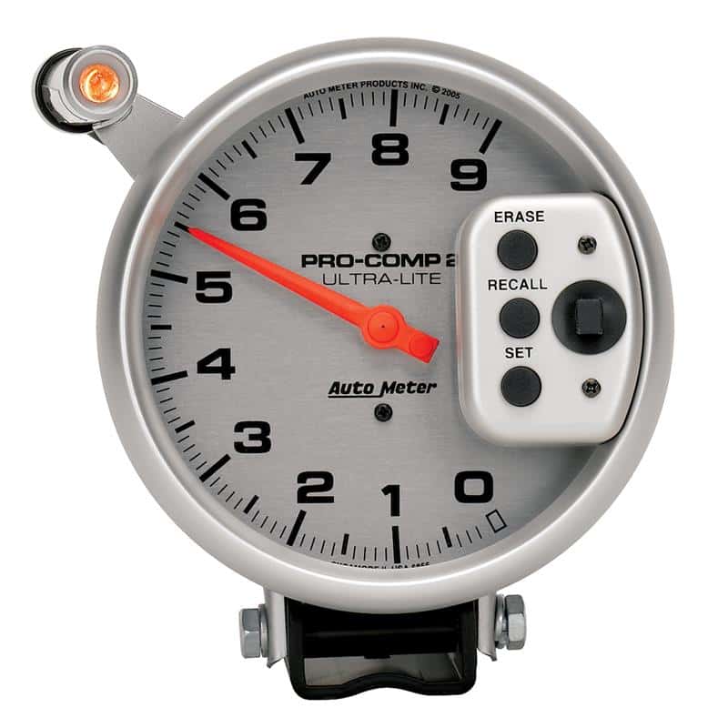 AutoMeter — Autometer Ultra-Lite 5 inch 9000 RPM Single Range w/ Shift-Lite and Memory Tachometer
5" TACH, 9,000 RPM, - view 2