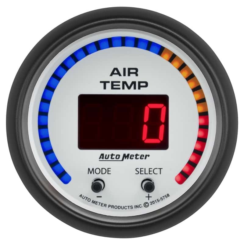 AutoMeter — Autometer Phantom 2-1/16in 0-300 Degree F Digital Dual Air Temp Gauge
2-1/16" DUAL AIR TEM - view 2