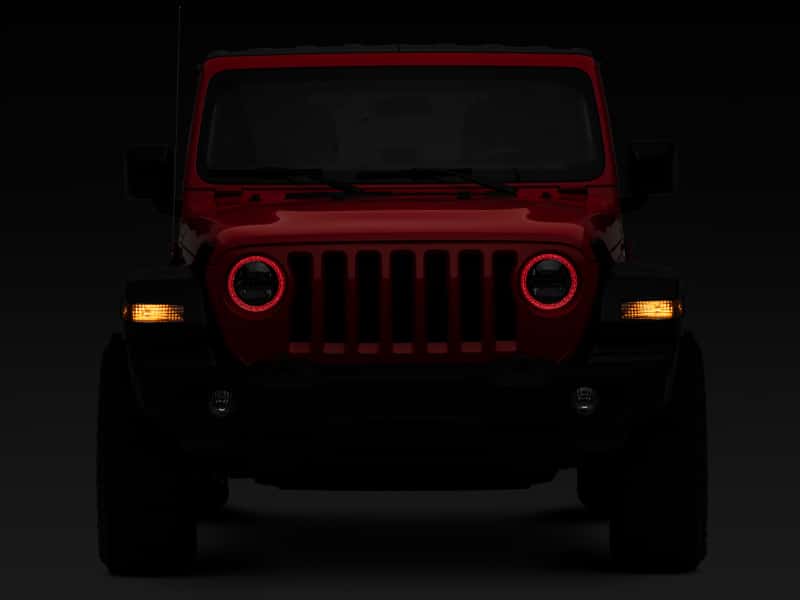 Raxiom — Raxiom 18-22 Jeep Wrangler JL/JT Axial 9-Inch LED Headlights w/RGB Halo- Blk Housing (Clear Lens)
Headlights - view 11