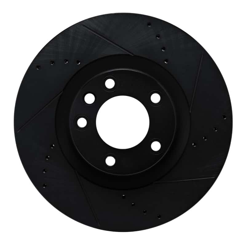 R1 Concepts — R1 2011-2018 Porsche Cayenne Left Front Drilled & Slotted Black Brake Rotor
R1 Brake Rotor Drill - view 1