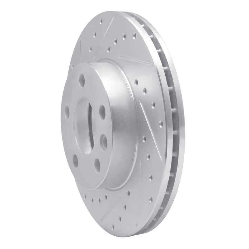 R1 Concepts — R1 96-00 Volkswagen EuroVan Front Left Drilled & Slotted Silver Brake Rotor
R1 Brake Rotor Drill - view 2