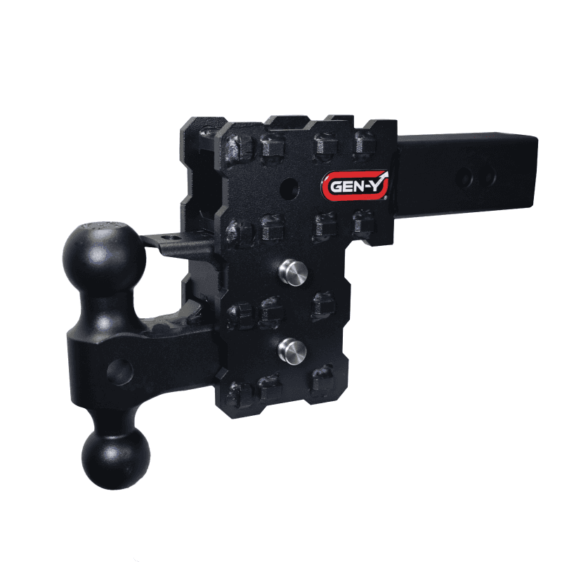 GEN-Y Hitch — Gen-Y Phantom-X 2.5in Solid Shank 5in Drop 1.6K TW 16K Hitch w/GH-051 Dual-Ball & GH-032 Pintle Lock
Drop Hitch - view 2
