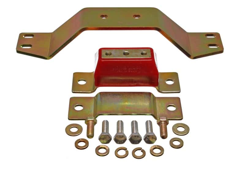 Energy Suspension — Energy Suspension 99-04 Ford Mustang 4.6L V8 Red Transmission Mounts - view 2