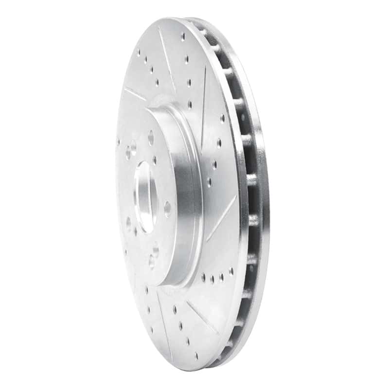 R1 Concepts — R1 04-08 Acura TL Front Right Drilled & Slotted Silver Brake Rotor
R1 Brake Rotor Drill - view 2