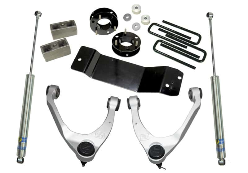 Superlift — Superlift 14-18 Chevy Silv 1500 4WD 3.5in Lift Kit w/Alum/Steel Control Arms & Bilstein Rear Shocks - view 1