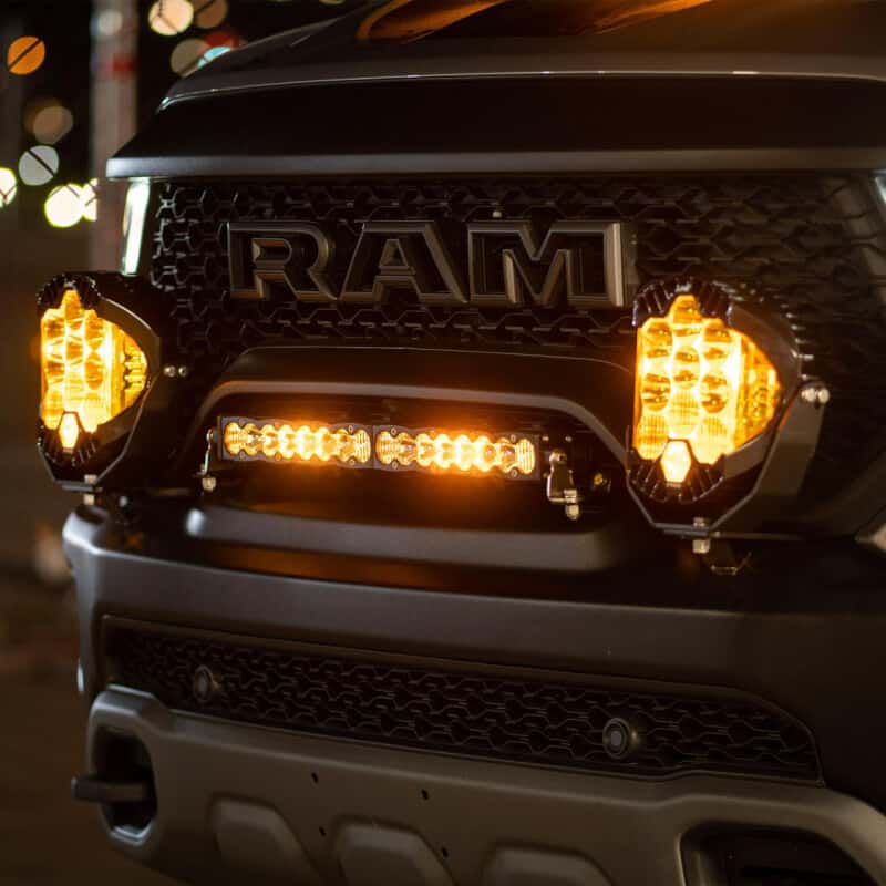 Baja Designs — Baja Designs 2021+ Dodge Ram TRX 20in OnX6/S8 Grill Mount Kit - view 2