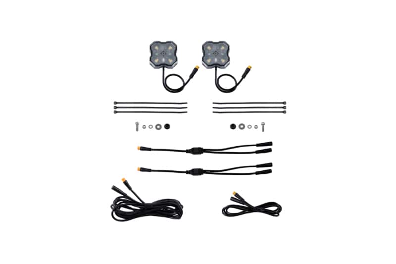 Diode Dynamics — Diode Dynamics Stage Series Single Color LED Rock Light - White Diffused M8 (2-pack) - view 1