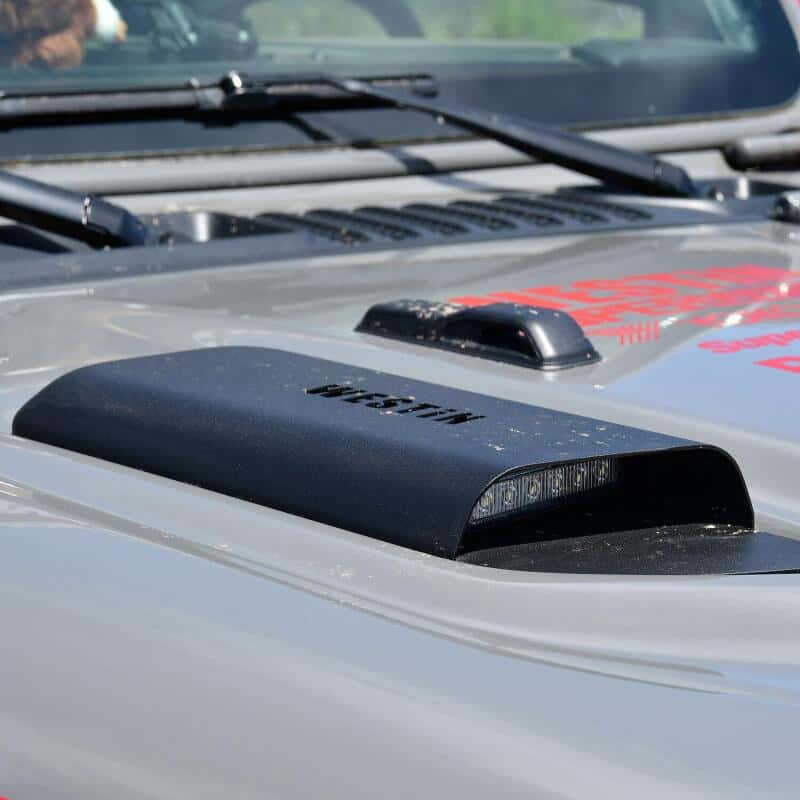 Westin — Westin 18-20 Jeep Wrangler JL 2dr LED Hood Scoops - Textured Black
Hood Scoop - view 7