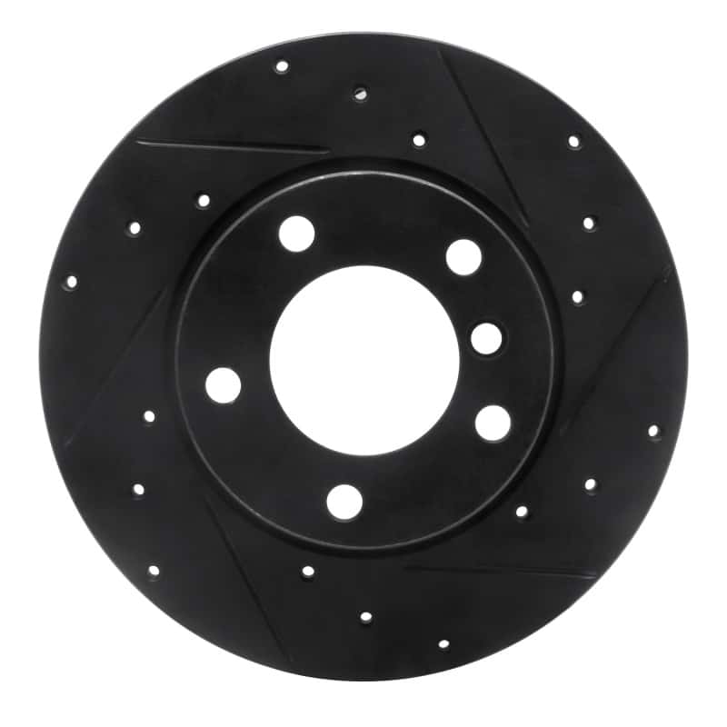 R1 Concepts — R1 95-98 BMW 318TI Front Right Drilled & Slotted Black Brake Rotor
R1 Brake Rotor Drill - view 1