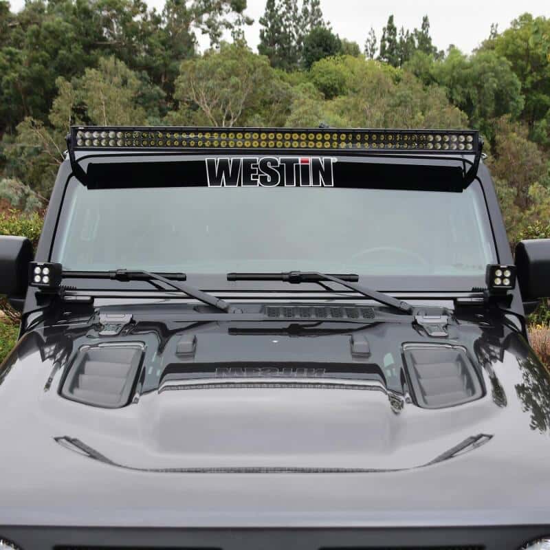Westin — Westin 18-19 Jeep Wrangler Pillar LED Light Mount - Textured Black
LED Light Bar Mount - view 4