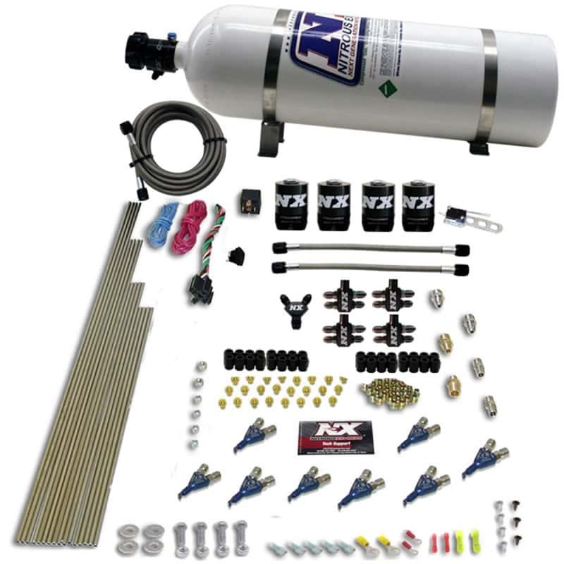 Nitrous Express — Nitrous Express 8 Cyl Alcohol Nitrous Kit (250-550HP) w/15lb Bottle
Injection System Kit
N2OSys - view 1
