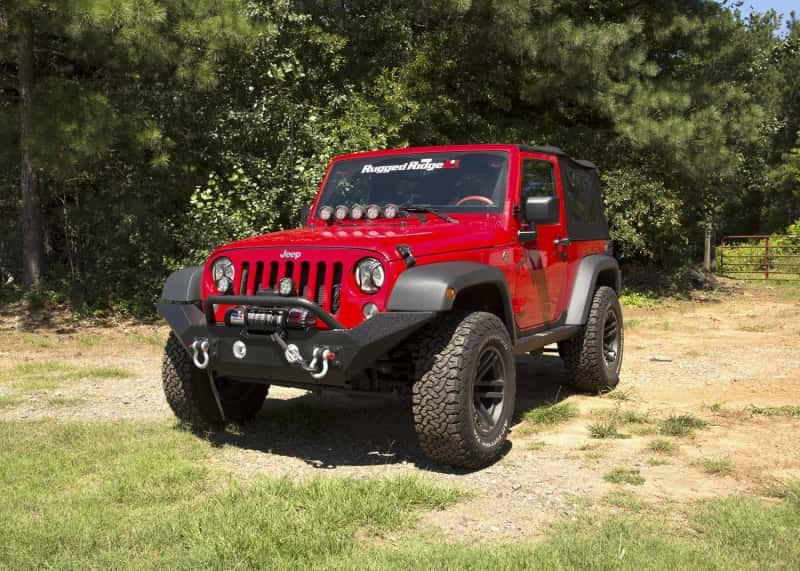 Rugged Ridge — Rugged Ridge Spartan Front Bumper HCE W/Overrider 07-18 Jeep Wrangler JK
OFFROAD_BUMPERS
Bumper- Front - view 3