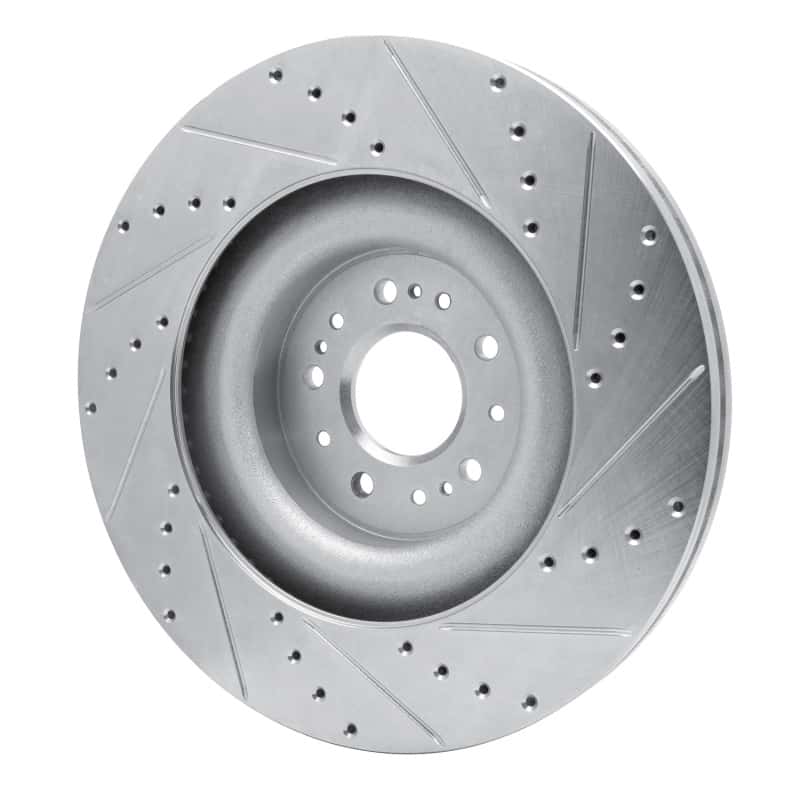 R1 Concepts — R1 17-22 Genesis G90 Front Left Drilled & Slotted Silver Brake Rotor
R1 Brake Rotor Drill - view 4