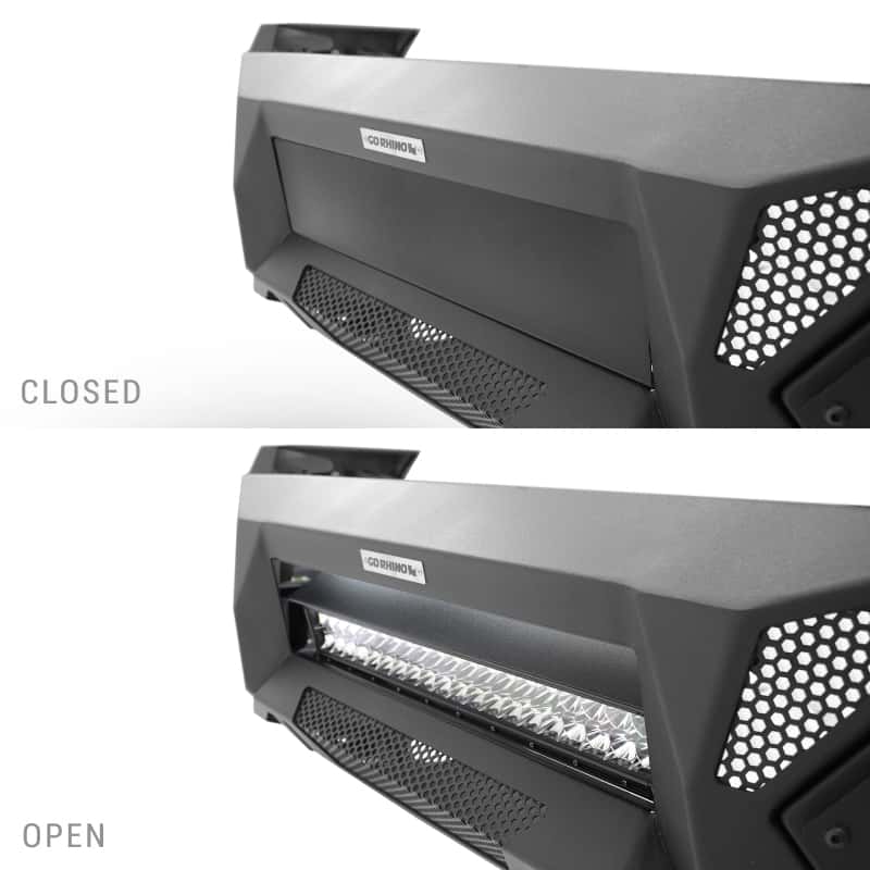 Go Rhino — Go Rhino 19-24 Ram 1500 (Excl. Rebel/Warlock/TRX) Element Front Bumper w/Pwr Bar - Tex. Blk
Element w Power Bar - view 8
