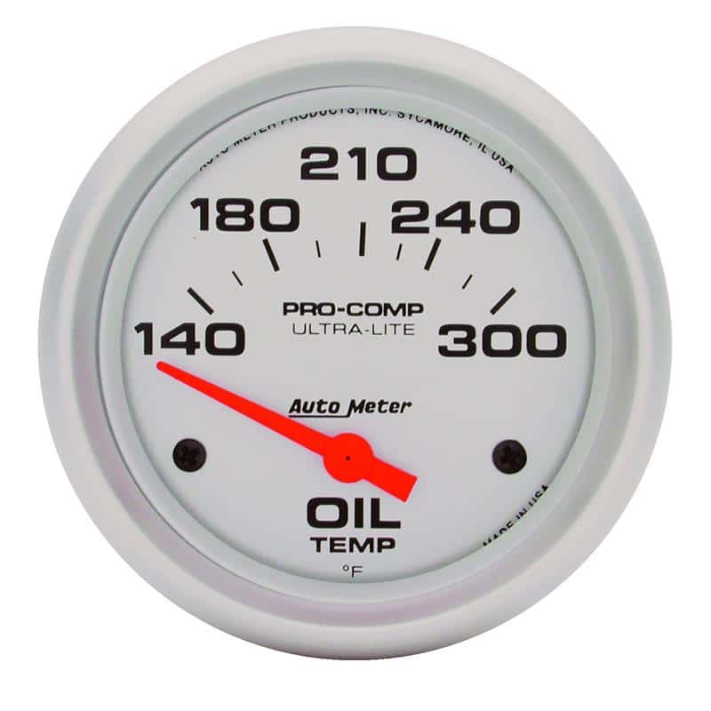 AutoMeter — Autometer Ultra-Lite 66.7mm Short Sweep Electronic 140-300 Degree Oil Temperature Gauge
2-5/8" OIL TEMP, 140 - view 2