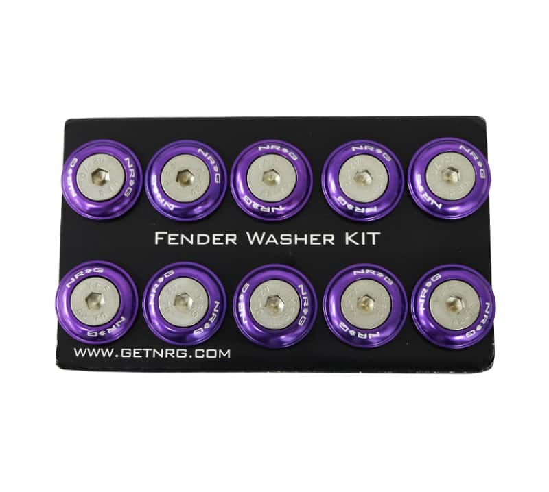NRG — NRG Fender Washer Kit w/Rivets For Plastic (Purple) - Set of 10 - view 3