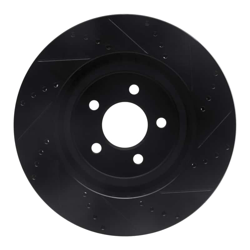 R1 Concepts — R1 94-04 Ford Mustang Front Left Drilled & Slotted Black Brake Rotor
R1 Brake Rotor Drill - view 5