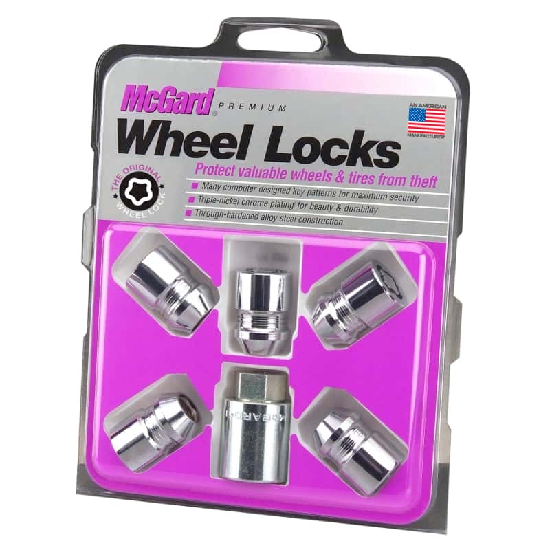 McGard — McGard Wheel Lock Nut Set - 5pk. (Cone Seat) M12X1.5 / 13/16 Hex / 1.28in. Length - Chrome - view 3