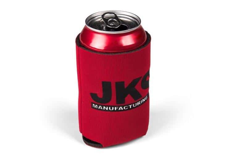 JKS Manufacturing — JKS Manufacturing Koozie - Red
JKS Drink Koozie - view 2