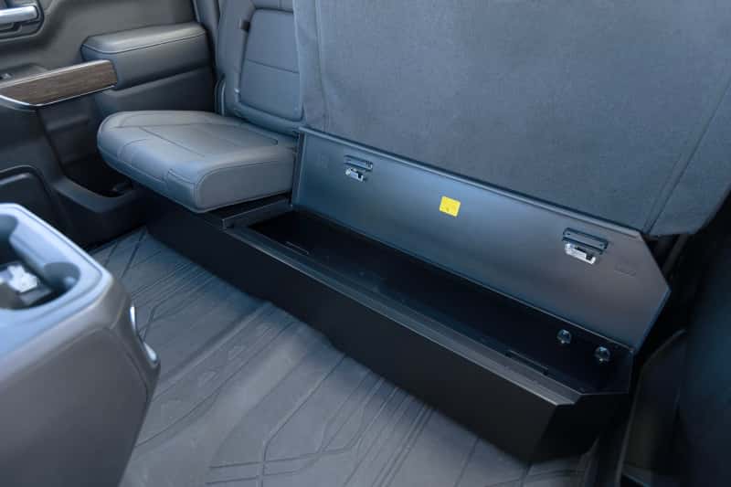 Tuffy Products — Tuffy 2019+ Chevrolet Silverado Underseat Lockbox w/ Keyed Lock
Lockbox - view 9