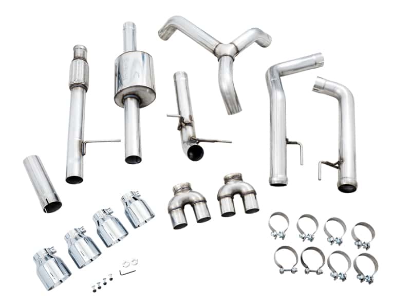 AWE Tuning — AWE Tuning 4th Gen GM 1500 5.3L 0FG Catback Split Rear Exit (w/ Bumper Cutouts) - Quad Chrome Tips
0FG Catback - view 6