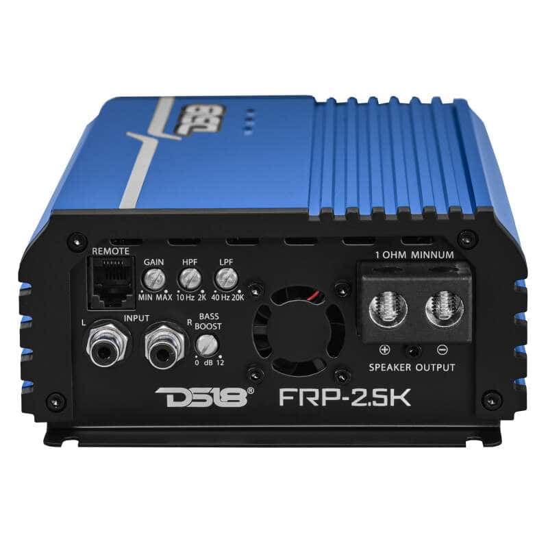 DS18 — DS18 1-Channel Amp Class D Full-Range Monoblock 2500 Watts RMS/1ohm Blue - view 4