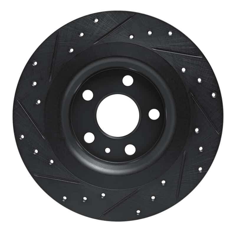 R1 Concepts — R1 -25 Volvo XC40 Rear Right Drilled & Slotted Black Brake Rotor
R1 Brake Rotor Drill - view 5