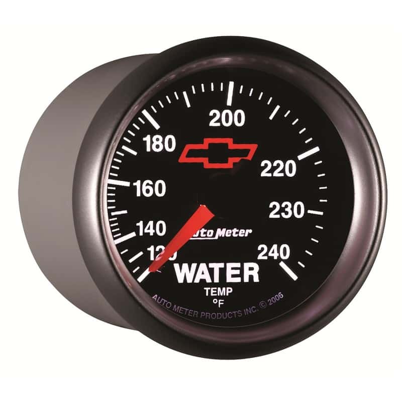 AutoMeter — Autometer Sport-Comp II 2-1/16in 120-240 Deg Mechanical Water Temp Gauge - Bowtie Black
2-1/16" WATER TEMP, - view 15