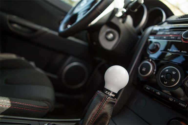 COBB — Cobb 07-13 Mazdaspeed3 & 06-07 Mazdaspeed6 Shift Knob - White Knob w/Stealth Black Base - view 2