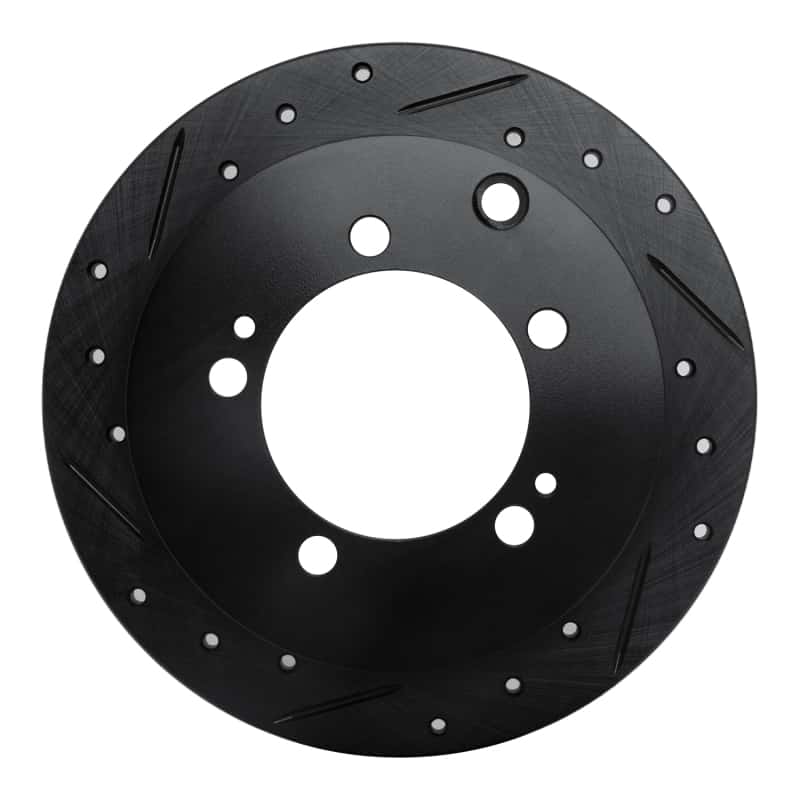 R1 Concepts — R1 94-07 Chrysler SEBRING Rear Left Drilled & Slotted Black Brake Rotor
R1 Brake Rotor Drill - view 1