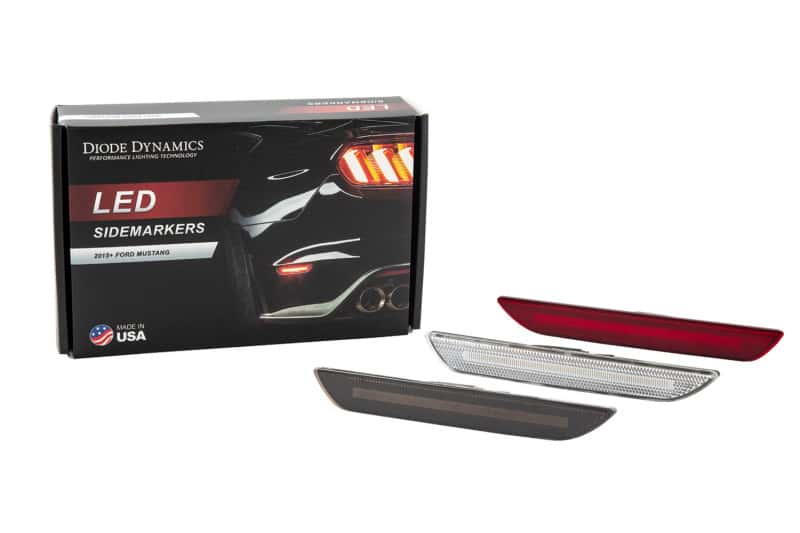 Diode Dynamics — Diode Dynamics 15-21 EU/AU Ford Mustang LED Sidemarkers - Smoked (Pair) - view 9
