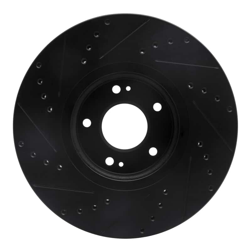 R1 Concepts — R1 07-12 Hyundai Veracruz Front Right Drilled & Slotted Black Brake Rotor
R1 Brake Rotor Drill - view 5