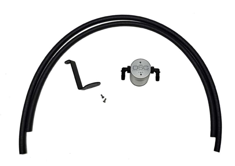 J&L — J&L 2005-2019 Nissan Frontier 4L Oil Separator 3.0 - Clear Anodized
Oil Separator - view 1