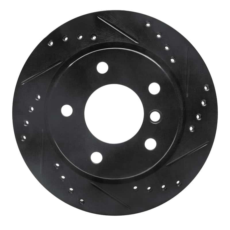 R1 Concepts — R1 96-05 BMW 320I (USA/Canada) Rear Right Drilled & Slotted Black Brake Rotor
R1 Brake Rotor Drill - view 1