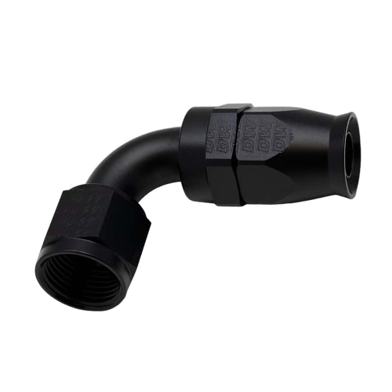 DeatschWerks — DeatschWerks 10AN Female Swivel 90-Degree Hose End PTFE (Incl Olive Insert) - Anodized Matte Black
Lines & Fittings - view 1