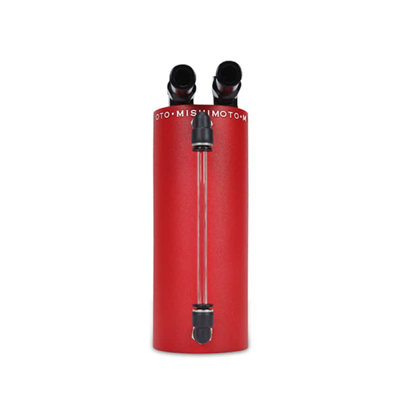 Mishimoto — Mishimoto Small Aluminum Oil Catch Can - Wrinkle Red - view 5
