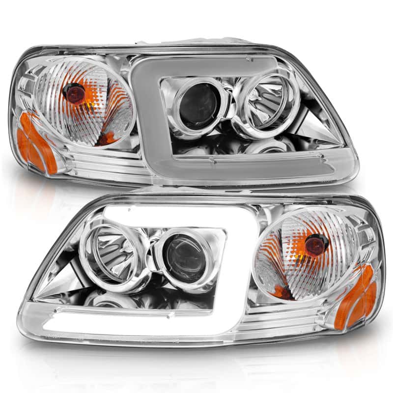 ANZO — ANZO 1997-2003 Ford F-150 Projector Headlights w/ Light Bar Chrome Housing
Head Light Set
HdLtSet - view 8