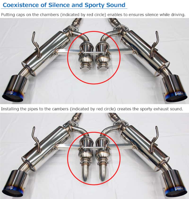 HKS — HKS 2017 Infiniti Q60 (RWD) Dual Hi-Power Titanium Tip Catback Exhaust - view 2