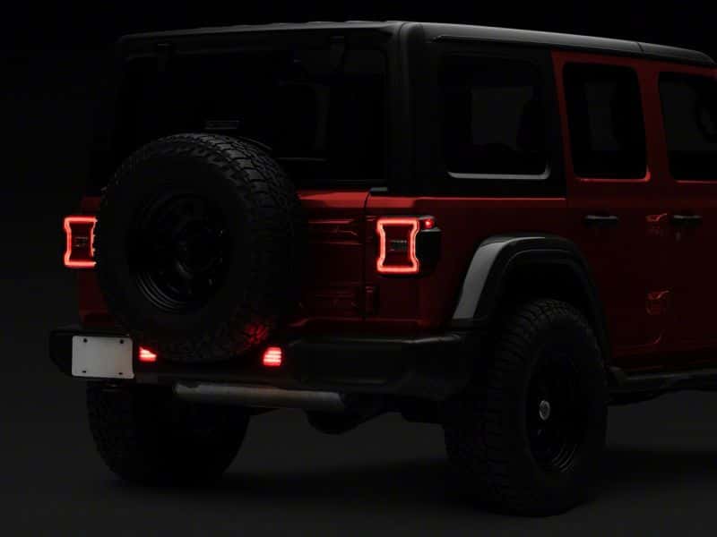 Raxiom — Raxiom 18-23 Jeep Wrangler JL Moab Rubicon Sahara Axial LED Rear Bumper Reflector Lights- Clear
Lights - view 4