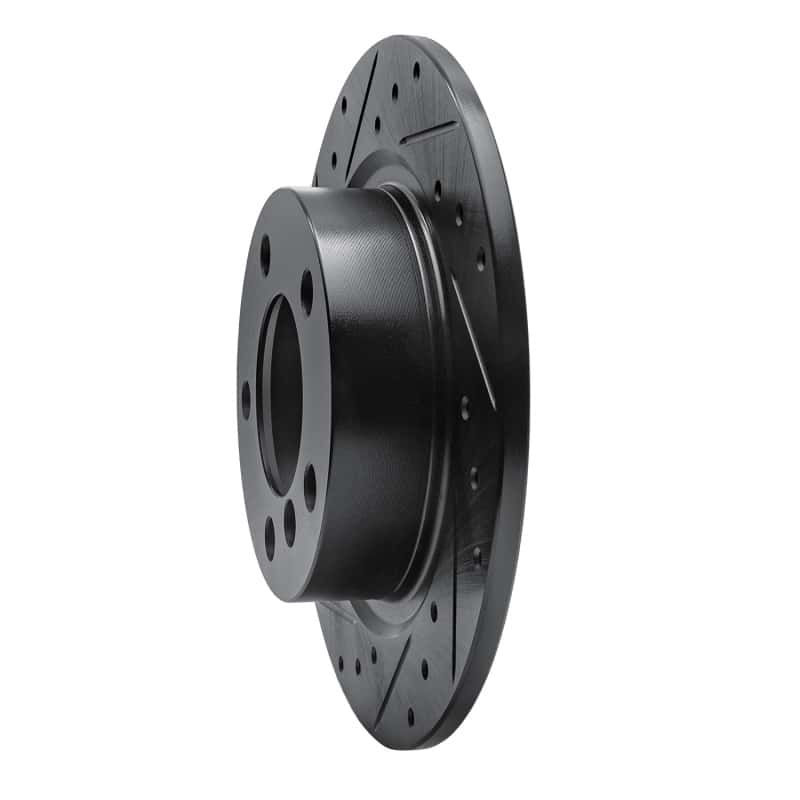 R1 Concepts — R1 11-16 Mini Cooper Paceman Rear Left Drilled & Slotted Black Brake Rotor
R1 Brake Rotor Drill - view 2