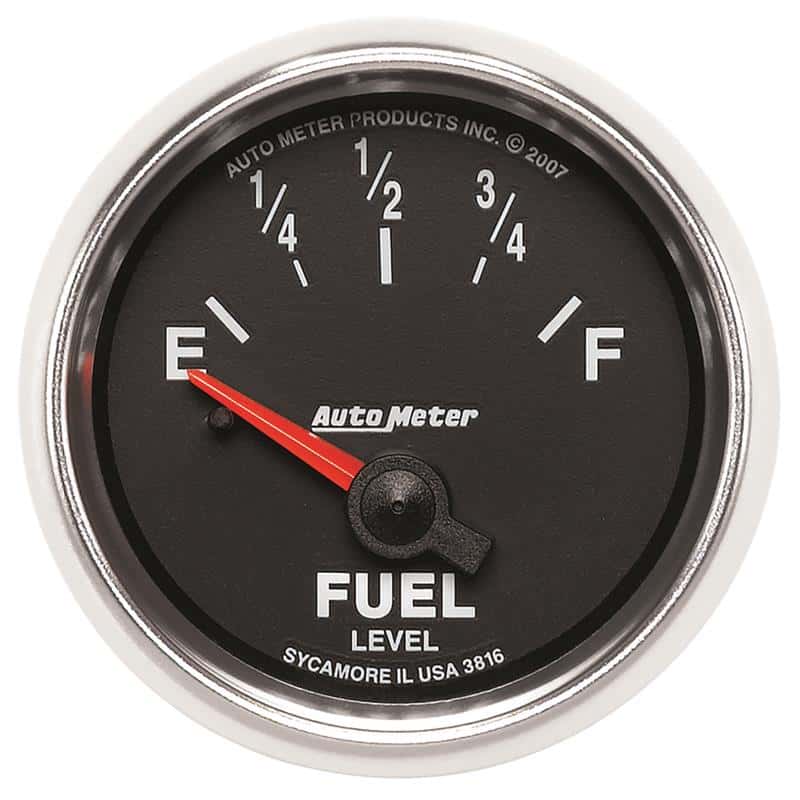 AutoMeter — AutoMeter Gauge Fuel Level 2-1/16in. 240 Ohm(e) to 33 Ohm(f) Elec Gs
2-1/16" FUEL LEVEL, - view 2