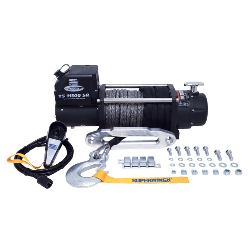 Superwinch — Superwinch 11500 LBS 12V DC 3/8in x 80ft Synthetic Rope Tiger Shark 11500 Winch
Winch - view 5