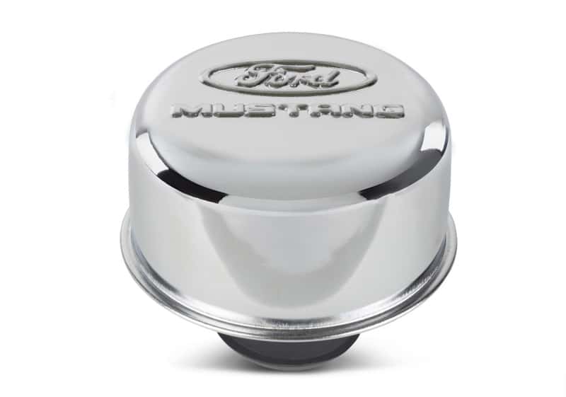 Ford Racing — Ford Racing Chrome Breather Cap w/ Ford Mustang Logo
Oil Breather Cap - view 4