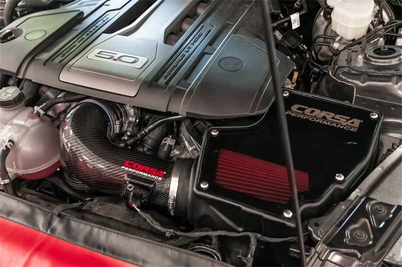 CORSA Performance — Corsa 2018-2023 Ford Mustang GT 5.0L V8 Carbon Fiber Air Intake w/ DryTech Filter
Air Intake - view 2