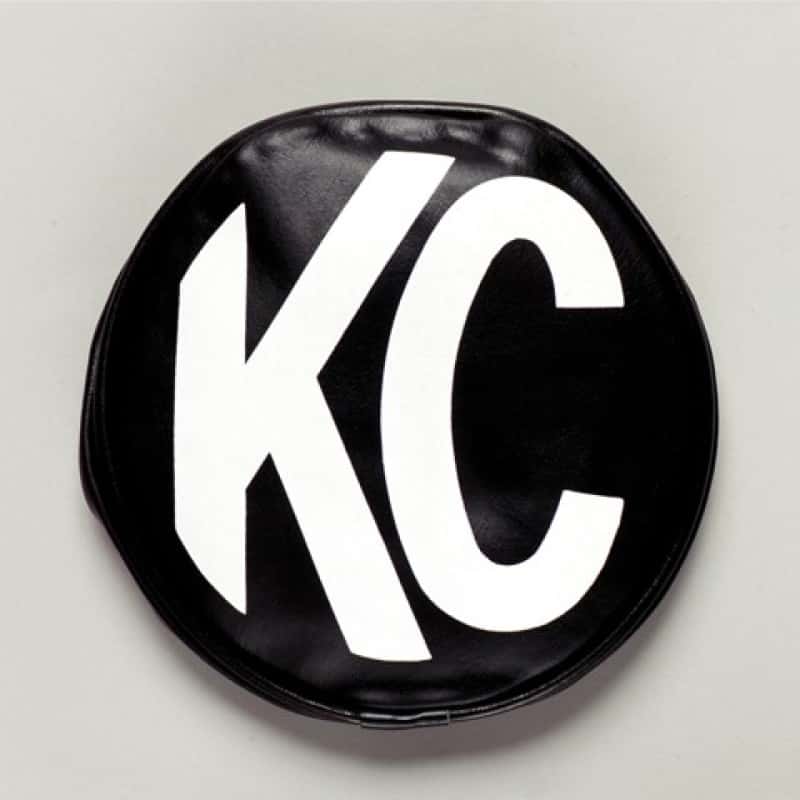 KC HiLiTES — KC HiLiTES 8in. Round Soft Cover (Pair) - Black w/White KC Logo
Accessories - view 2