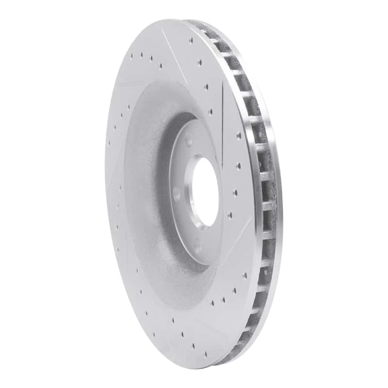 R1 Concepts — R1 08-14 Chrysler 200 Front Left Drilled & Slotted Silver Brake Rotor
R1 Brake Rotor Drill - view 4