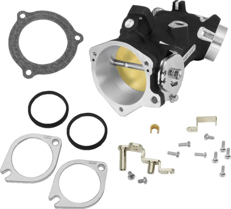 S&S Cycle — S&S Cycle 2006+ BT Size Code 398 Throttle Body Kit - Wrinkle Black - view 2