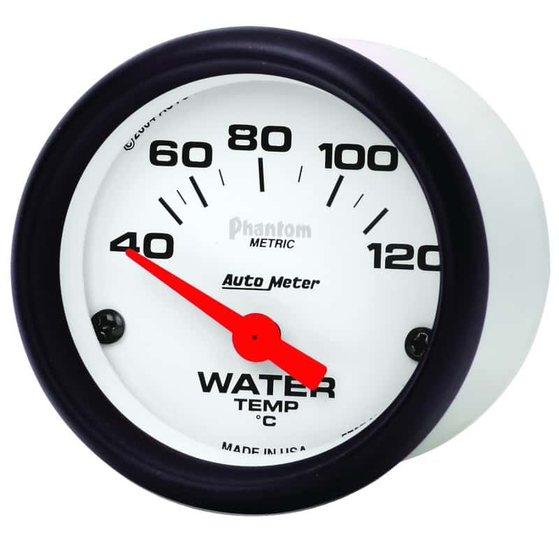 AutoMeter — Autometer Phantom 52mm 40-120 Deg C Electronic Water Temp Gauge
2" WATER TEMP, 40-12 - view 5