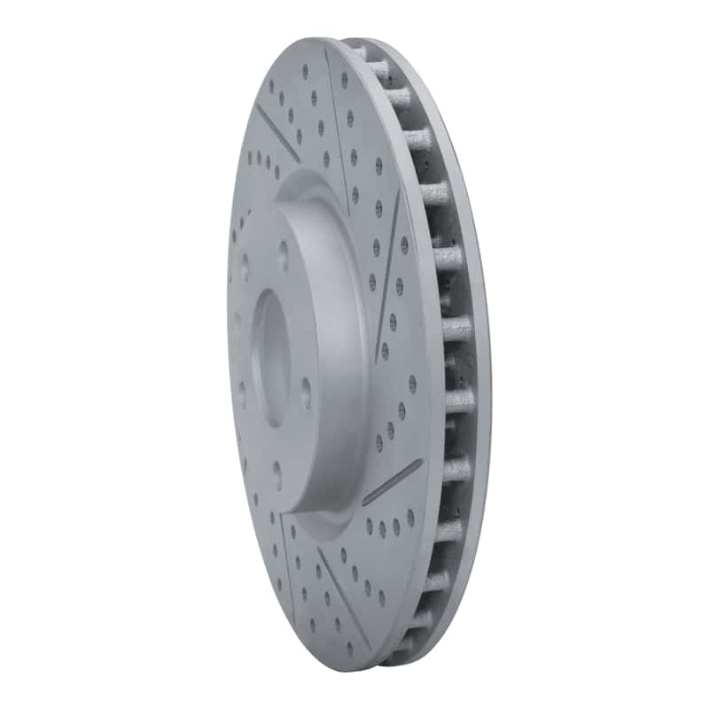 R1 Concepts — R1 14-19 Chevrolet Corvette Front Right Drilled & Slotted Geo-Carbon Rotor - view 2